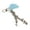 Blue, variant on Stylish Angel Wing Star Keychain For Bags Trendy Aesthetic Charm Accessories Sturdy Alloy Acrylic Designs Bag Charm