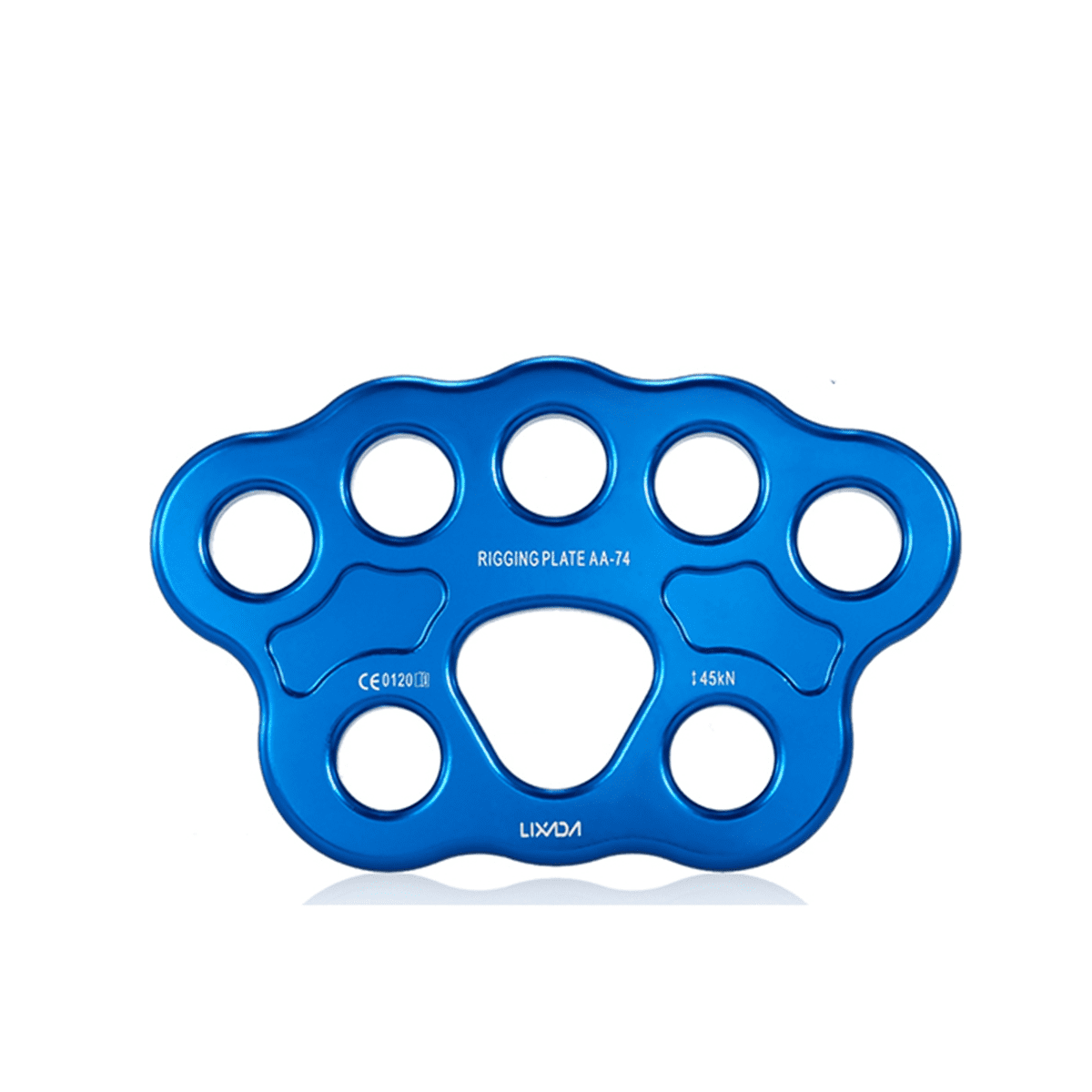 8 Holes Outdoor Rigging Plate 45KN Rock Climbing Mountaineering Anchor Point Connector Gear Rigging Plate
