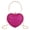 Rose Red, variant on Women Heart Shaped Mini Clutch Handbag Evening Purse Chain Tote Shoulder Bag for Wedding Party Cocktail Prom