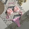 thumbnail image 3 of Conjunto de Bikini Sexy para mujer, microbañador con sujetador de realce, traje de baño brasileño para vacaciones en la playa, traje de baño con Tanga, 2024, 3 of 5