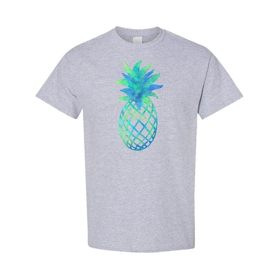 Inktastic Blue and Green Pineapple T-Shirt