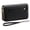 Midnight Black, variant on Laatikui Wallet Women's Long Double Zipper Wallet Rfid Men's Pu Leather Clutch