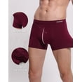 thumbnail image 4 of INNERSY Men's Boxer Briefs Soft Comfy Underwear for Men with Pouch 4-Pack(M,Dark Vintage), 4 of 7