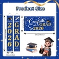 thumbnail image 2 of 3Pack Graduation Decorations Class of 2026,Congrats Grad 2026 Backdrop Banner and Hanging Porch Signs,Blue Gold Graduation Party Supplies for High School College Party,Photography Props, 2 of 7