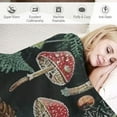 thumbnail image 3 of ARISTURING  Wild Forest Mushrooms Blanket Warm Bed Throws for Sofa and Pet,Ultra Luxurious Warm and Cozy for All Seasons Pets, 3 of 6