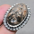 thumbnail image 2 of Polish Turritella Oval Shape Gemstone Adjustable Ring Handmade Jewelry FR 2449, 2 of 2