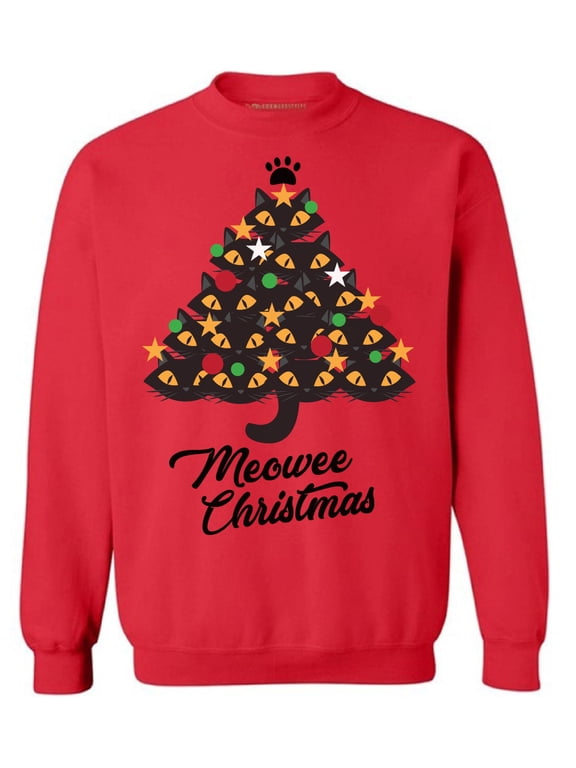 Xmas Sweatshirt Cat Christmas Sweater