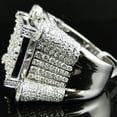 thumbnail image 2 of Men's White Full Diamond Classical Roman Ring, 2 of 2