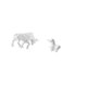 thumbnail image 5 of Estatua moderna de toro de resina y caballo de . Escultura abstracta de animales. Figura coleccionable para mesa, escritorio, estante, oficin, 5 of 8