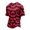 Red #037, variant on Halloween Shirts for Men Bat Skeleton Print Short Sleeve Vintage Costumes Spider Graphic Crew Neck Fall Casual Tops L