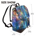 thumbnail image 2 of Sikiie Colorful Winged Dolphin Women Genuine Leather Backpack Fashion Rucksack Daypack Leather Casual Travel Backpacks for Women, 2 of 4