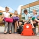 thumbnail image 1 of Mochila escolar para niños | Mochila de nailon resistente al agua con múltiples bolsillos | Correas ajustables para niños y niñas | Mochila para estudiantes de primaria, 1 of 9