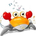 thumbnail image 1 of Musical Crawling Crab Toy for Babies, Movable Crab Toy for Toddlers, Crawling Crab Toys with Light, Automatically Avoid Obstacles, Interactive Baby Learning Toy, 1 of 5