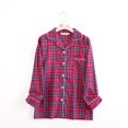 thumbnail image 2 of 100% Cotton women's Pajama set, Plaid Pajama, Flannel Pajama set, Buffalo plaid, 2 of 7