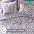thumbnail image 4 of Regency Heights Queen Size Comforter Set, 9-Piece Bed in a Bag Queen, Purple Bedding Comforter Set with Comforter, Flat Sheets, Fitted Sheets with Side Pockets, 4 of 9
