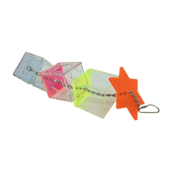 Juguete de alimentación para loros, transparente, divertido y creativo, comedero para pájaros multicapa, accesorios para periquitos, cacatúas y