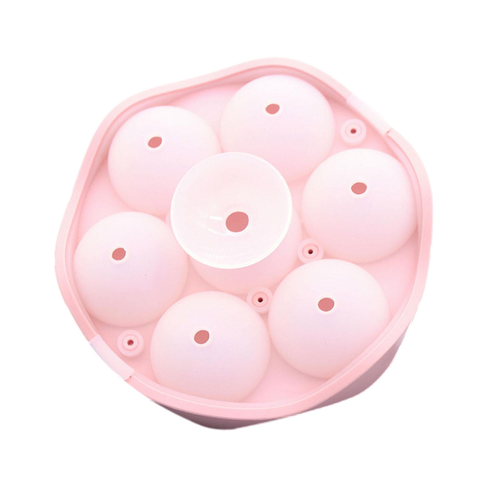 Ice Ball Maker 7 Ball Sphere Ice Cube Trays Reusable Silicone Round