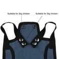thumbnail image 1 of 2 Pieces Chicken Saddle with Adjustable Straps Oxford Cloth Hen Foldable Apron Poultry Back Wing Feather Growth Fixing Protector Blue, 1 of 8