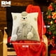 thumbnail image 4 of Almohada Navideña De Oso Polar Elegante Cojín Navideño blanco, 4 of 4