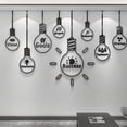 thumbnail image 2 of Cuadro Decorativo de Metal con Diseño focos Extra grande, 2 of 4