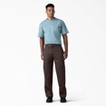 thumbnail image 3 of Pantalón de trabajo Dickies Loose Fit Double Knee color marrón oscuro 42x32, 3 of 6
