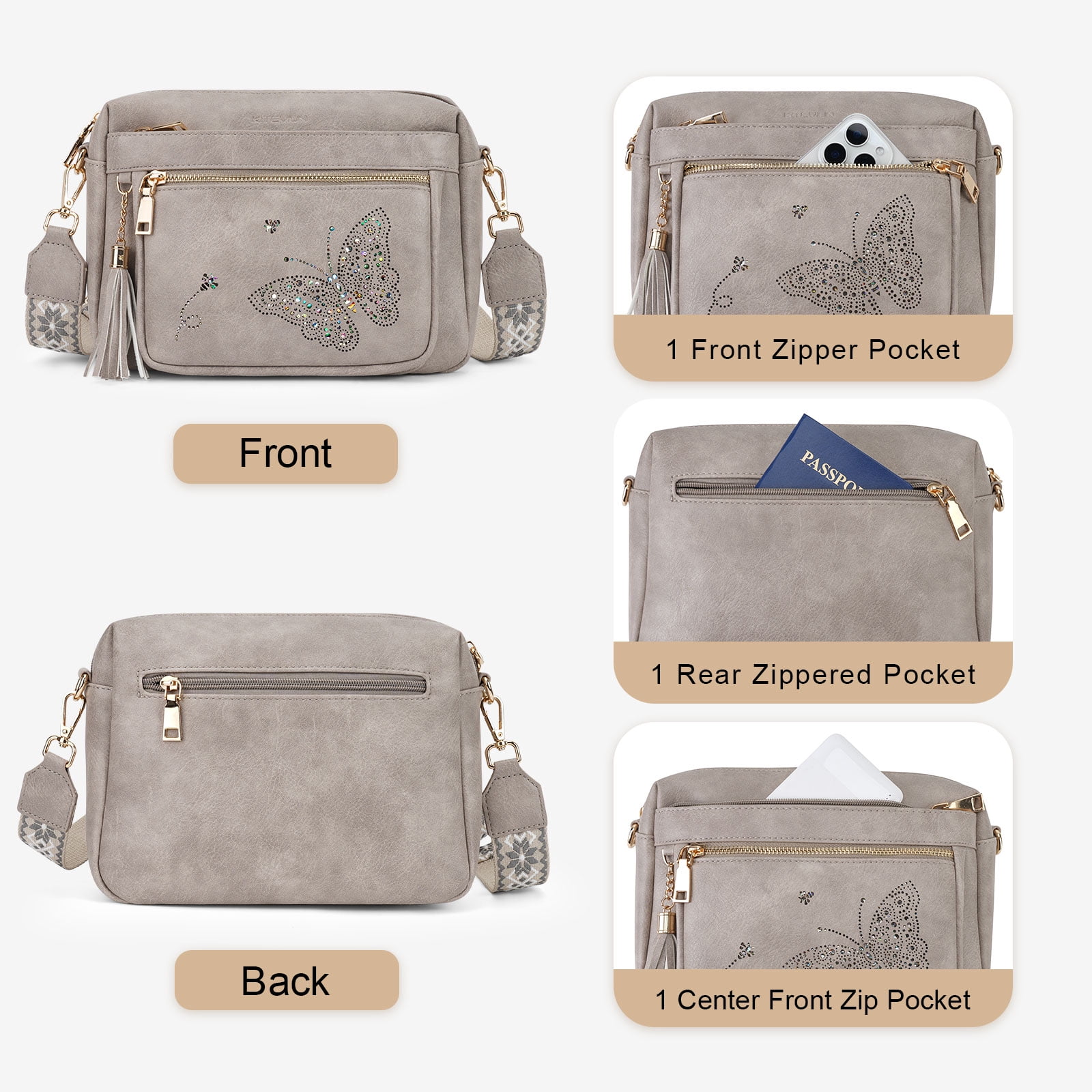 [Mother’s Day Gift Present] APHISON Fashion Small Crossbody Bags for Women Shoulder Bag, Ladies Classic Handbags Cute Shoulder Bag Clutch Handbag