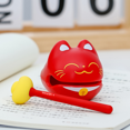thumbnail image 3 of Lindo gato de la suerte, pequeño pez de madera, decoración de descompresión para meditación de oficina, juguete de golpeteo de escritorio, regalo pequeño divertido, 3 of 5