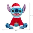 thumbnail image 5 of 16 inch Holiday Greeter Lilo and Stitch - Blue Plush Stitch in Santa Suit Disney Decoration, 5 of 6