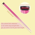 thumbnail image 3 of Hisgeru 10 Pcs Dark Purple-Pink Hair Extensions 22 inch Party Highlights Clip for Hair, 3 of 5