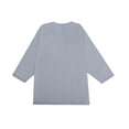 thumbnail image 6 of 3/4 Sleeve Shirts for Men Solid Color Crew Neck Baseball T-Shirts Casual Loose Fit Three Quarter Sleeve Tees Gray XL, 6 of 7