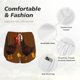 thumbnail image 4 of Balery Chicken Farm Animal Pantalones cortos deportivos para mujer con forro y dos bolsillos, elásticos, para entrenamiento, gimnasio, yoga-XX-Large, 4 of 7