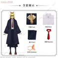 thumbnail image 1 of Disfraz de Cosplay de Mashle para niños, uniforme de la Academia de magia, peluca azul, capa, capa, Rayne, Lemon, Easton, 1 of 5