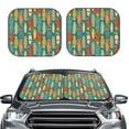 thumbnail image 2 of Windshield Sun Shade, Colorful Surf Boards Foldable Car Sun Shade Windshield For Front, 2 Pieces, 2 of 4