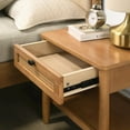 thumbnail image 5 of Roundhill Furniture Vichy 2-Pc Rubberwood Bedroom Set, Platform Bed with Nightstand, Queen, 5 of 10