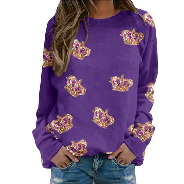 WEAIXIMIUNG Robe Chandail Midi Femmes Décontractée à Manches Longues T-Shirts Graphiques Col Rond Chandails à Enfiler Hauts pour Femmes