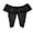 Black, variant on Women's Open Crotch Sexy Panties, Plus Size Full Floral Lace Low Waist Briefs, Sheer Stretch Sensual Lingerie Underwear for Women