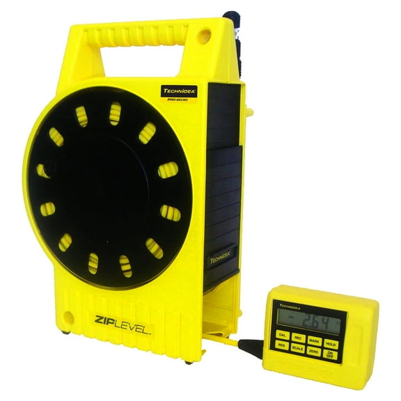 ZIPLEVEL PRO-2030 High Precision Altimeter Leveling Tool – 100ft Cord, Measurement Module, Unipod, User Guide & Mounting Stakes