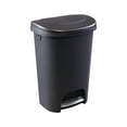 thumbnail image 2 of Rubbermaid Classic Premium 13G Step-On Trash Can, Black, 2 of 7