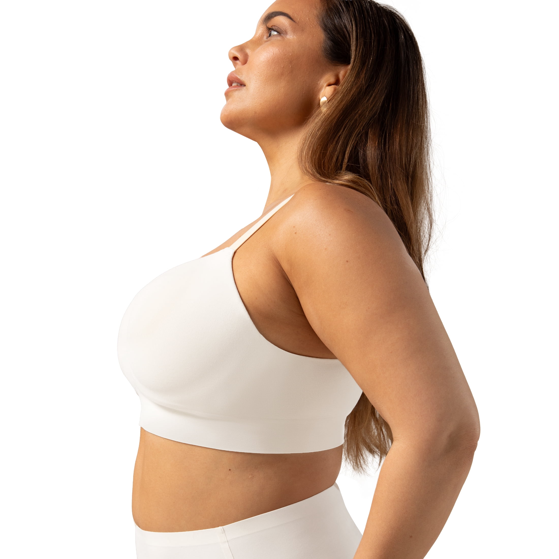 Truekind Comfort Back Smoothing Wireless Shaping Bra – Women’s Seamless Wire-Free Bra with Contour Cups & Back Bulge Smoothing Support, Sizes S to 4XL