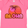 thumbnail image 4 of Inktastic Pink Aloha Palm Girls Baby Bodysuit, 4 of 5