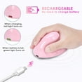 thumbnail image 2 of Ratón Ergonómico Vertical Recargable Inalámbrico USB 2.4G para Computadora Portátil Ratón para Juegos Rosa, 2 of 5