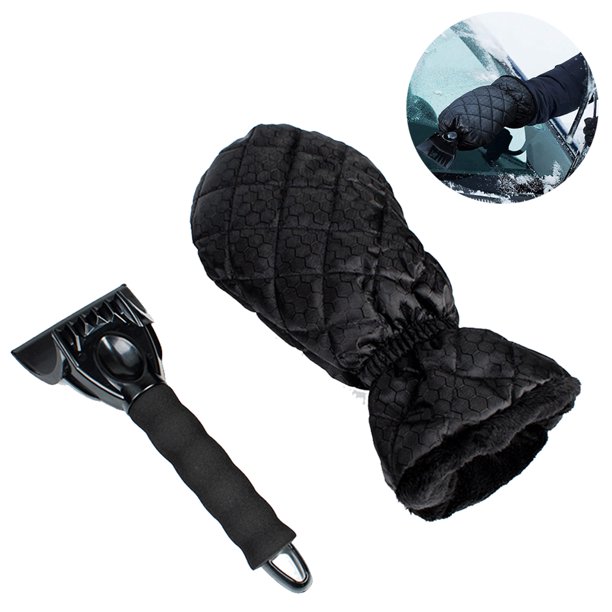 Pala de nieve negra + Funda de algodón Adepaton 2034416-1