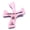 Pink Or Rose Quartz, variant on Resin Healing Cross - complete with Prayers and Certificate (4.5 x 3.6 In) – sits in hand perfectly. Healing Cross Trademark (Natural Wood)