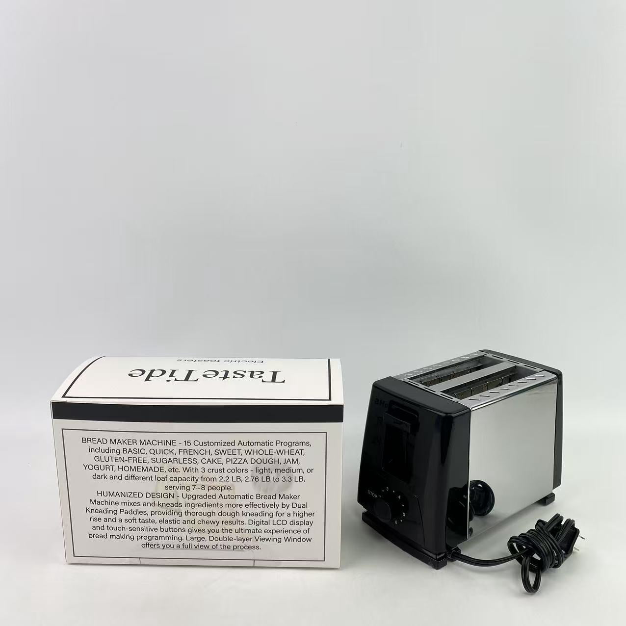 TasteTide Electric toasters,Portable Household Toaster Home Sandwich Breakfast Machine Automatic Breakfast Toaster Driver Creative Gift