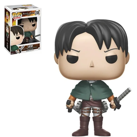 Funko POP Anime Attack on Titan Levi Ackerman Action Figure 235 Model Collecting Toy Gift with Box LUHAN