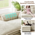 thumbnail image 6 of Jarenie Modern Fabric U-Shapped Sofa Sectional Couche for Living Room Convertible Sofa with Ottoman Beige, 6 of 10