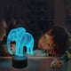 thumbnail image 3 of Elefante Luz De Noche Para Niños Ilusión Óptica 3D Elefante Luz 7 Cambio De Color Lámpara De Noche Con Interruptor Táctil Lámpara De Noche Regalos De Cumpleaños matsuzay HA025323-03, 3 of 7