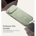 thumbnail image 5 of SURITCH for Google Pixel 9a Phone Case, Magnetic Shockproof Protective Cover with Camera Cover and Adjustable Metal Kickstand, Green, 5 of 8