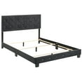 thumbnail image 6 of Contemporary Home Living Velvet Tufted Faux Jewel Upholstered Queen Panel Bed - 83" - Black, 6 of 6