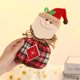 thumbnail image 4 of 6 bolsas de regalo con cordón de Navidad, bolsas de regalo de manzana con diseño 3D, bolsa de dulces de Navidad para niños con cordones, bolsas de arpillera tejidas con franela ER, 4 of 5